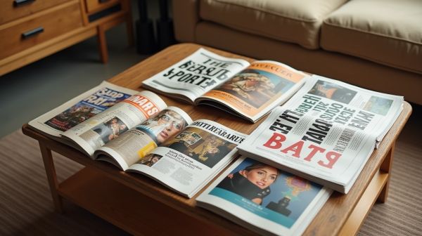 Choix varié de magazines d'actualité et d'information